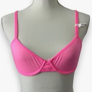 Aerie Pink Mesh Smoothez Bra